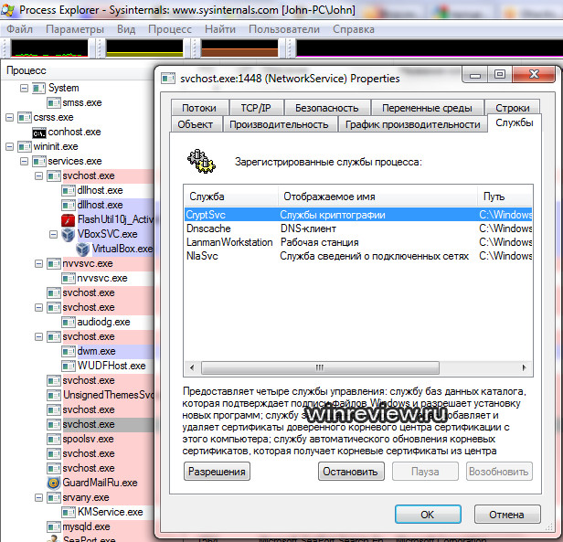Exe. Svchost. перегрузка процессора системы windows 7. Host процесс windows. памяти загрузка большая.